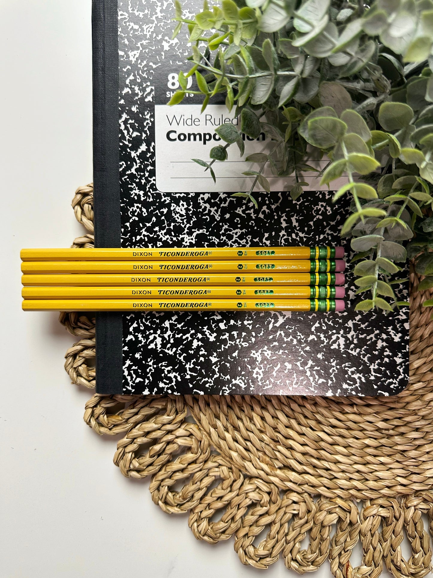 Personalized YELLOW Pencil Set