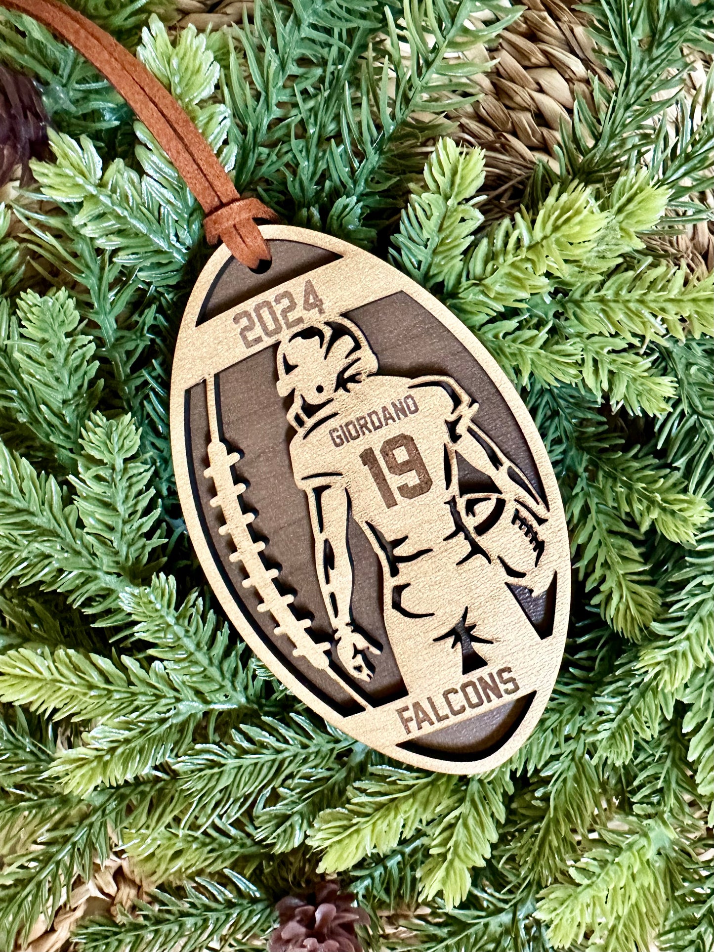 Football Player Ornament - Personalized