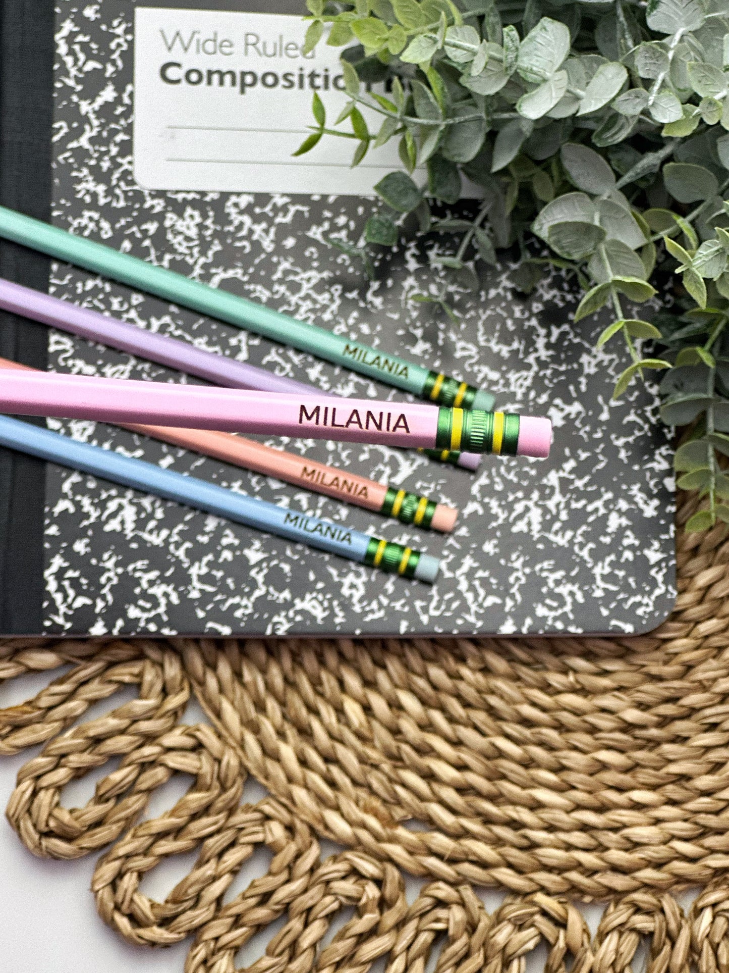 Personalized Pastel Pencil Set